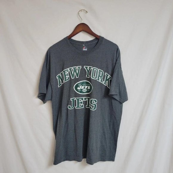 New York Jets LOGO T Shirt Mens Large XL Football Gray - Picture 1 of 1